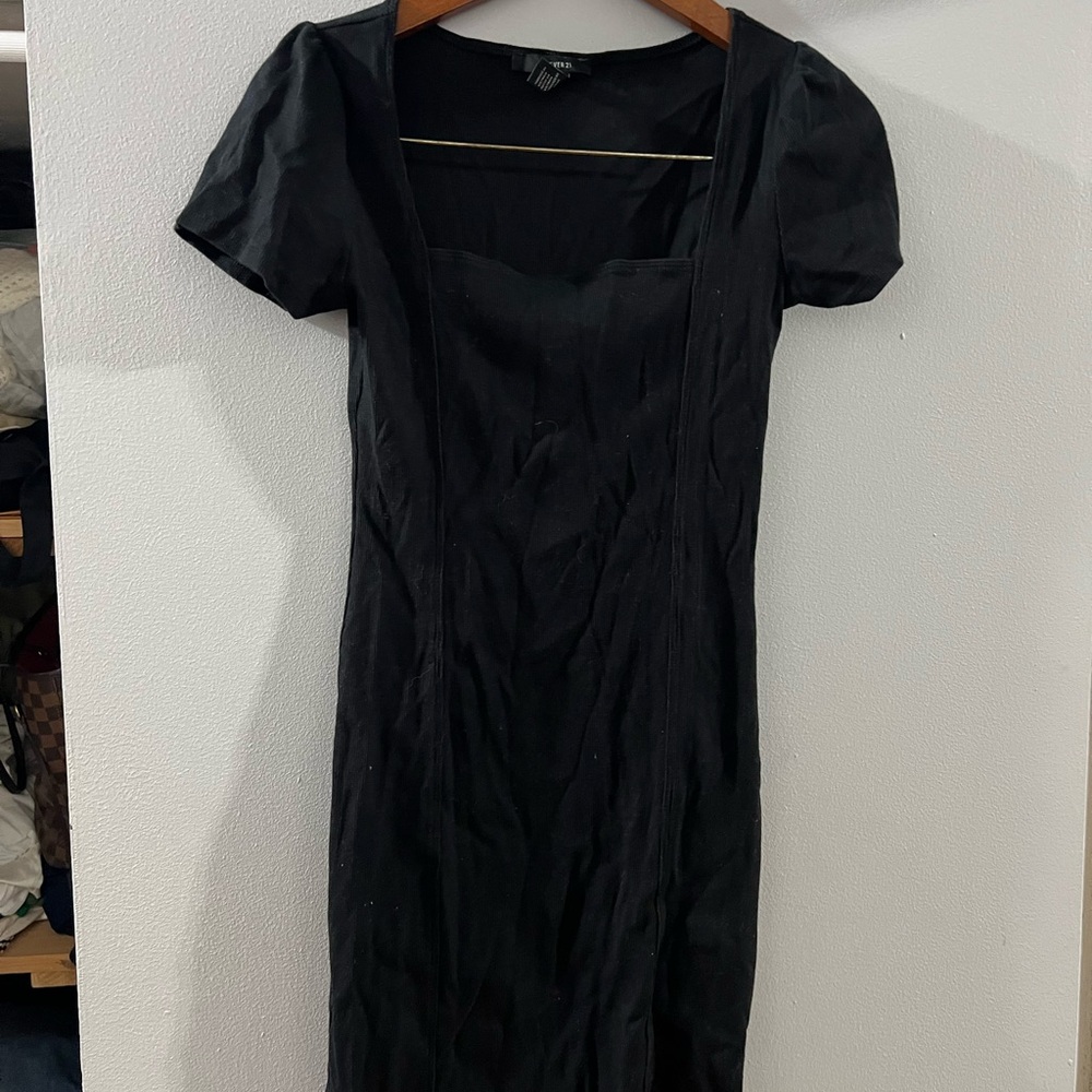 Forever 21 Classic Black Midi Dress